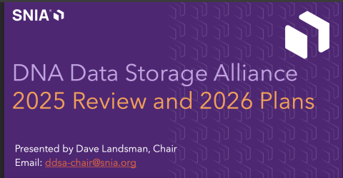 DNA Data Storage SNIA Preview 